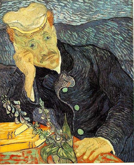 Vincent Van Gogh Portrait of Dr. Gachet was painted in June Sweden oil painting art
